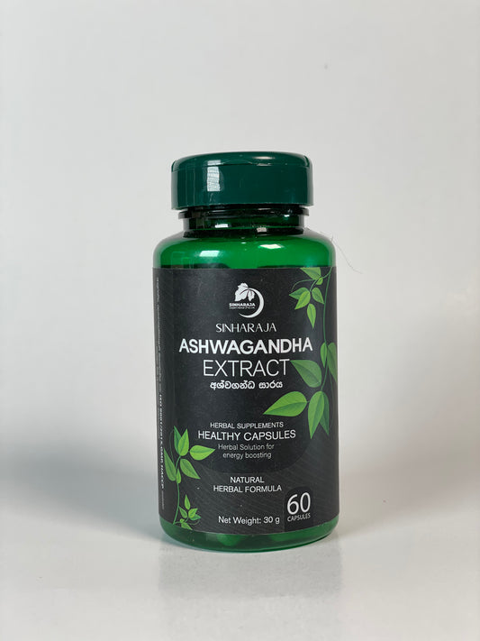Sinharaja Ashwagandha Extract – Natural Herbal Solution for Energy Boosting