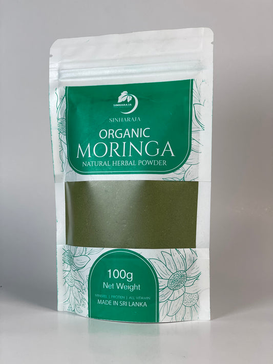 Sinharaja Organic Moringa – Pure Natural Herbal Superfood Powder
